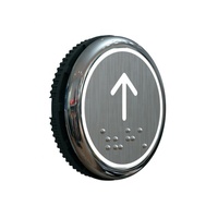 Bouton poussoir rond d'ascenseur avec des pièces personnalisables d'OEM/ODM de matériel d'acier inoxydable de Braille