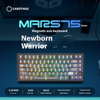 Clavier de jeu de précision Mars75 Mars 75 Pro à axe magnétique, qualité e-sport, capteur Hall nouvelle génération RT0.001, clavier filaire ARGB