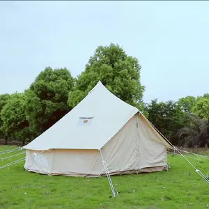 Outdoor Twee-Vier-Persoons Camping Lodge Tent Met Zware Katoenen Dakranden Tent Indian Tent Yurt