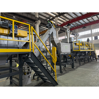 Ligne de recyclage de plastique HDPE pour conteneurs de lait, shampoing et détergent post-consommation, capacité 3000 kg/h, avec broyage, lavage et séchage des bouteilles