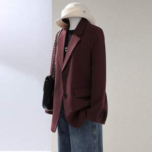 Chaqueta de traje profesional de gran aspecto para mujer, nueva chaqueta de traje informal de un solo pecho en otoño de 2025 - Product Image 1