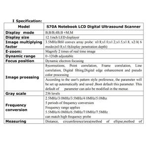 Escáner de Ultrasonido Veterinario Portátil 70A, Dispositivo de Diagnóstico Digital para Hospitales y Ranchos de Animales con Interfaz en Inglés - Product Image 3