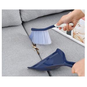 Mini <span class=keywords><strong>pelle</strong></span> à poussière <span class=keywords><strong>et</strong></span> ensemble de brosses en plastique petit porte-poussière en métal brosse de table naturelle pratique pour le balayage - Product Image 5