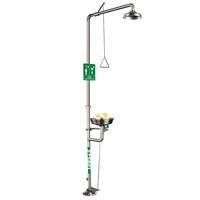 Douche de sécurité d'urgence portable bon marché combiné oculaire