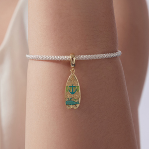 Colgante de Aleación de Zinc Chapado en Oro de 18K con Diseño de Ballena y Estrella Esmaltada, Estilo Vintage Unisex, Encanto 'Anchor Deep Your Soul' - Product Image 6