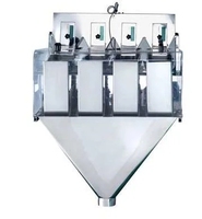 Poudre de noix solides, haute qualité, prix d'usine, Snacks, aliments soufflés, balance linéaire à 4 têtes, peseur automatique