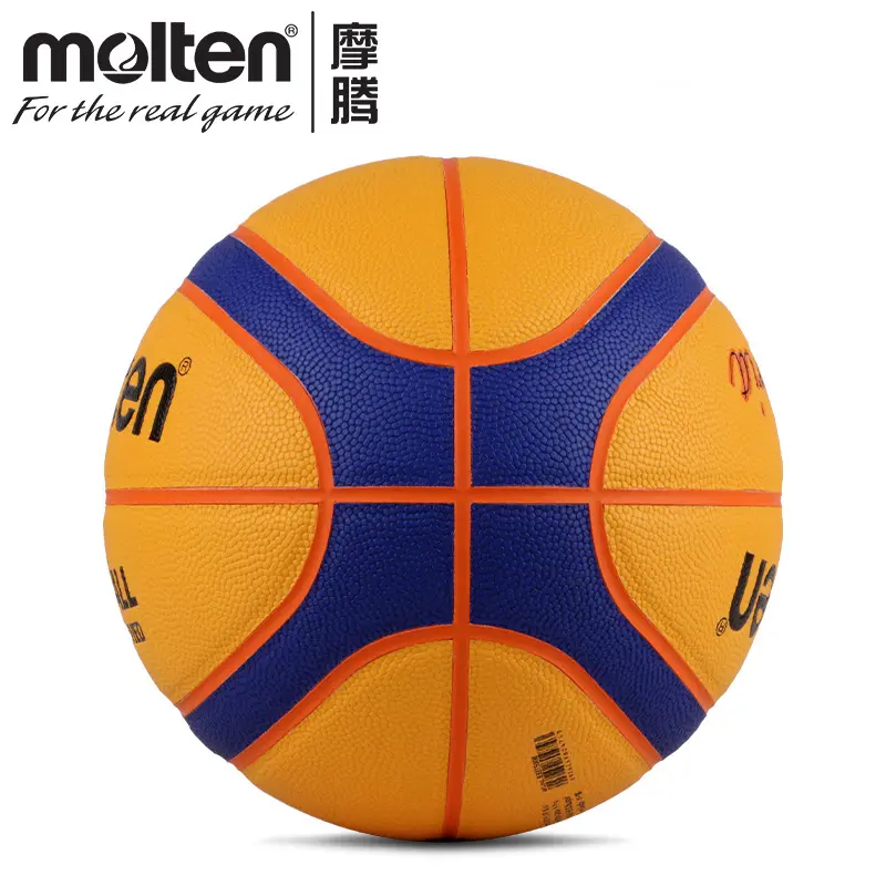 Molten Same Model Custom Logo New Design Top Material PU Basketball Anti-Slip Wear-Resistant Outdoor Training BasketballB33T5000