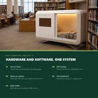 Pod Tidur Kedap Suara dari Baja untuk Perpustakaan Universitas dan Asrama, Ukuran 230x100x150cm, Cocok untuk Sekolah