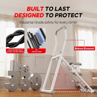 Appareil de marche sur les escaliers compact et pliable, simulateur de montée verticale, équipement de fitness complet pour le corps et cardio pour la maison