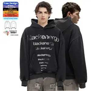 Custom Personalized Pullover Design Your Own Logo Sweatshirts Crew Neck Hoodie For Men