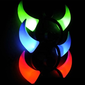 طوق LED على شكل قرون الشيطان, طوق LED على شكل قرون الشيطان لحفلة هالوين لصالح LED وامض طوق لامع في الظلام LED حفلة الديكور أوكس القرن - Product Image 2