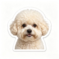 Autocollants personnalisés résistants aux UV pour chiens de dessin animé, autocollants découpés, autocollants à pressage à chaud, autocollants pour cahiers