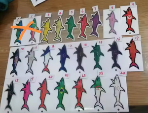 2025 Blnieece Mejor Oferta Adhesivo Paul Shark, Calcomanía Bandera de Tiburón, Adhesivo para Coche de Color Sólido, Pegatinas Decorativas Personalizadas - Product Image 2