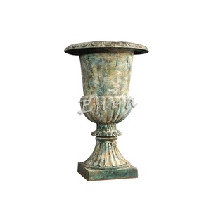 Ins — ornements <span class=keywords><strong>en</strong></span> métal pour le jardin, pot de plantes florales fabriquées <span class=keywords><strong>en</strong></span> fonte et grande taille, pour l'extérieur - Product Image 2
