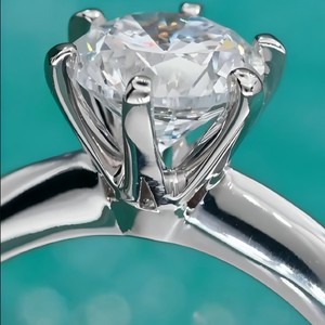 แหวนแต่งงานเพชรแล็บโกรว์ทองคำ 18K แบบคลาสสิกหกเม็ดทรงหรูหรา ขายส่ง - Product Image 3
