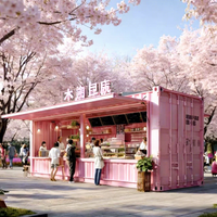 Kiosque mobile de restauration rapide sur mesure, design spécial, conteneur en acier inoxydable et aluminium, hot-dogs, snacks, chips, café, crème glacée, camion de vente ambulante