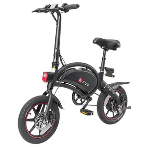 [EU Stock] DYU D3 Faltmoped Elektro fahrrad 14 Zoll aufblasbare Gummireifen 240W Motor 10Ah Batterie Höchst geschwindigkeit 25 km/h 45km