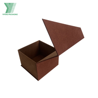 Caja de Embalaje de Joyería Magnética Rígida Ecológica con Logotipo Personalizado al por Mayor, Materiales Reciclados, Forro de Esponja, Acabado de Terciopelo
