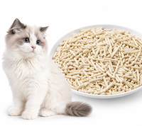 Litière pour chat biodégradable à base de tofu, OEM ODM, à agglomération douce, contrôle des odeurs, jetable dans les toilettes, sans poussière