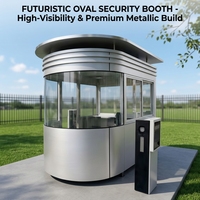 Poste de Garde Conteneurisé Certifié CE, Résistant au Vent, Imperméable et Durable, Cabine de Sécurité