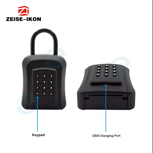 ZEISE-IKON Boîte à clés intelligente étanche IP65 en aluminium compatible TTlock, stockage sécurisé sur le cloud, contrôle par application Tuya et code numérique - Product Image 3