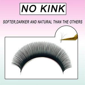 Extensions de cils individuelles en gros, fournitures pour plateaux de cils, extensions de cils en soie noir mat, extensions de cils volume intense en cachemire - Product Image 4