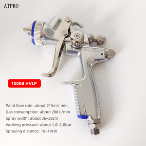 Pistola de Pulverización Neumática HVLP WOLTER de Aleación de Aluminio, 600 ml de Gran Capacidad, Alimentación por Gravedad para Pintura Automotriz, Boquilla de 1.3 mm - Product Image 5
