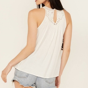 Meilleures ventes : Débardeur halter en crochet respirant personnalisé, décontracté et sans manches pour femme - Product Image 3