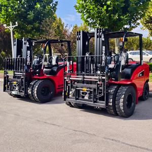 מלגזה דיזל 5000 ק\"ג |   מלגזה 5 טון עם תורן תלת-שלבי |   מלגזה תעשייתית לעומסים כבדים - Product Image 4