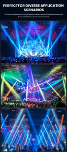 Faro mobile a LED da 320W per illuminazione scenica, attrezzatura per DJ, feste ed eventi - Product Image 6