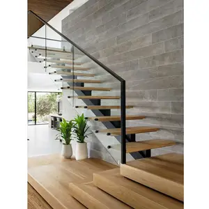 Dễ dàng cài đặt cầu thang dầm với thiết kế tối giản và chống trượt treads cầu thang thẳng