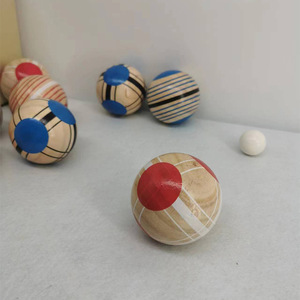 Vente en gros de boules de <span class=keywords><strong>pétanque</strong></span> en <span class=keywords><strong>bois</strong></span> de haute qualité pour l'extérieur Jeu de jouets pour enfants et adultes - Product Image 4