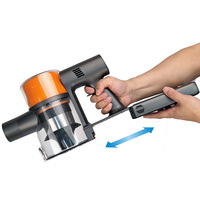 Aspirateur vertical sans fil Cyclone multifonctionnel avec moteur sans balais, filtre HEPA, capacité de 1 L