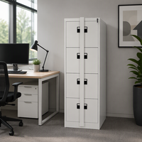 Armoire de classement verticale en acier à 4 tiroirs avec barre de suspension – Meuble métallique en promotion