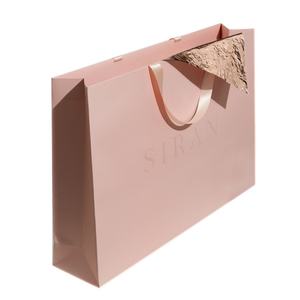 Crown Win Custom Logo Shopping Bag Coated <b>Paper</b> Take Away Bag with Laminated Ribbon & Special Process Creative Custom Widgets - Product Image 3