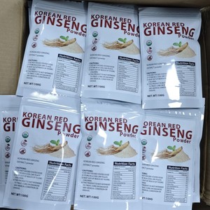 Oem/ODM nhãn hiệu riêng 100 gam hữu cơ Hàn Quốc nhân sâm đỏ gốc bột cho nam giới trong kho vitamin làm giàu thảo dược chiết xuất nhân sâm - Product Image 4