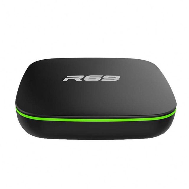 Cheapest Custom OEM Manufacturing Mini Android TV Box Receiver R69 Allwinner H3 1g 8g 2g 16g Android 7.1 Smart TV Box 4K R69