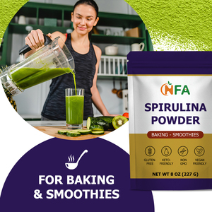 Poudre de spiruline la plus vendue, contient des nutriments naturellement présents, riche en protéines, booste l'énergie, pleine de nutriments - Product Image 6