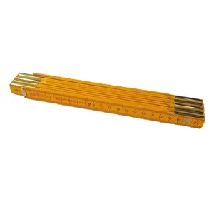 Cheap Factory Wholesale Yellow Color Wood Folding Ruler