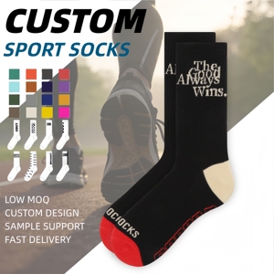 Chaussettes de sport en coton tricoté à col ras du cou, confortables, résistantes à la décoloration, à livraison rapide, personnalisables, pour jeunes, collection Printemps - Product Image 1