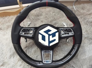 Volante Deportivo/Acordonado de Fibra de Carbono Estilo Carreras con Base Plana para Porsche 911 <span class=keywords><strong>GT3</strong></span>/GT2 <span class=keywords><strong>RS</strong></span>/GT4 <span class=keywords><strong>RS</strong></span> 718 Compatible con A4 Q5 - Product Image 2