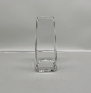Hand Blown Tall Square Glass <b>Vase</b> Elegant Entryway Decor Modern Home Centerpiece Table Display Flower <b>Vase</b> - Product Image 3