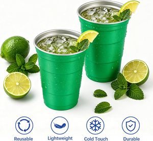 Vaso de Aluminio Personalizado para Bebidas, Vaso Reutilizable para Bebidas Frías, Tazas Metálicas con su Logotipo - Product Image 3