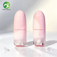 Haute Qualité 5ml Personnalisé rose Brillant À Lèvres Tube Vide Bullet Mini Huile À Lèvres Bouteille En Verre Maquillage Emballage Liquide Rouge À Lèvres Conteneur