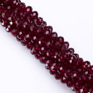 Cuentas de Cristal Rondelle de 4mm 6mm 8mm Colores Originales Cuentas Redondas Facetadas para Fabricación de Joyería y Manualidades DIY - Product Image 3