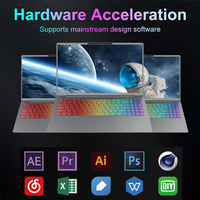 Nuovo Notebook Aziendale da 14 Pollici con Spina USA, Intel Celeron, 8GB RAM, 256GB SSD, Sottile, Portatile, Corpo in Metallo, Windows 11, Economico
