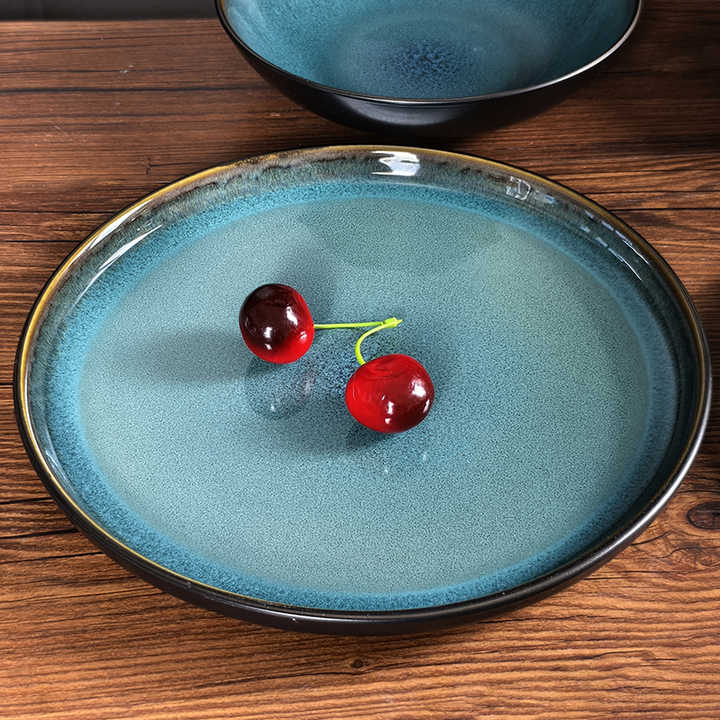 16 Piece Stackable Ceramic Dinnerware Set for Small Kitchens