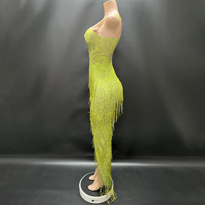 Y1459エレガントなビーチウェアイブニングカクテルパーティードレスタッセル付きセクシーなガラドレスレディース - Product Image 4