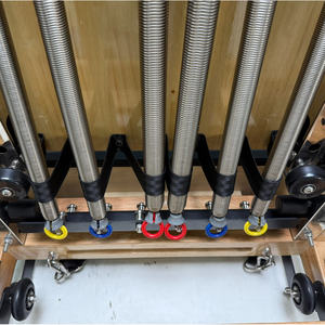 Lit de Pilates pliable en bois de chêne, design pliable facile pour le rangement - Product Image 3