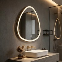 Espejo de Vanidad con Iluminación LED, Antivaho, Táctil, de Pared, con Clasificación IP65 y 3 Años de Garantía, para Apartamentos, Hoteles y Baños